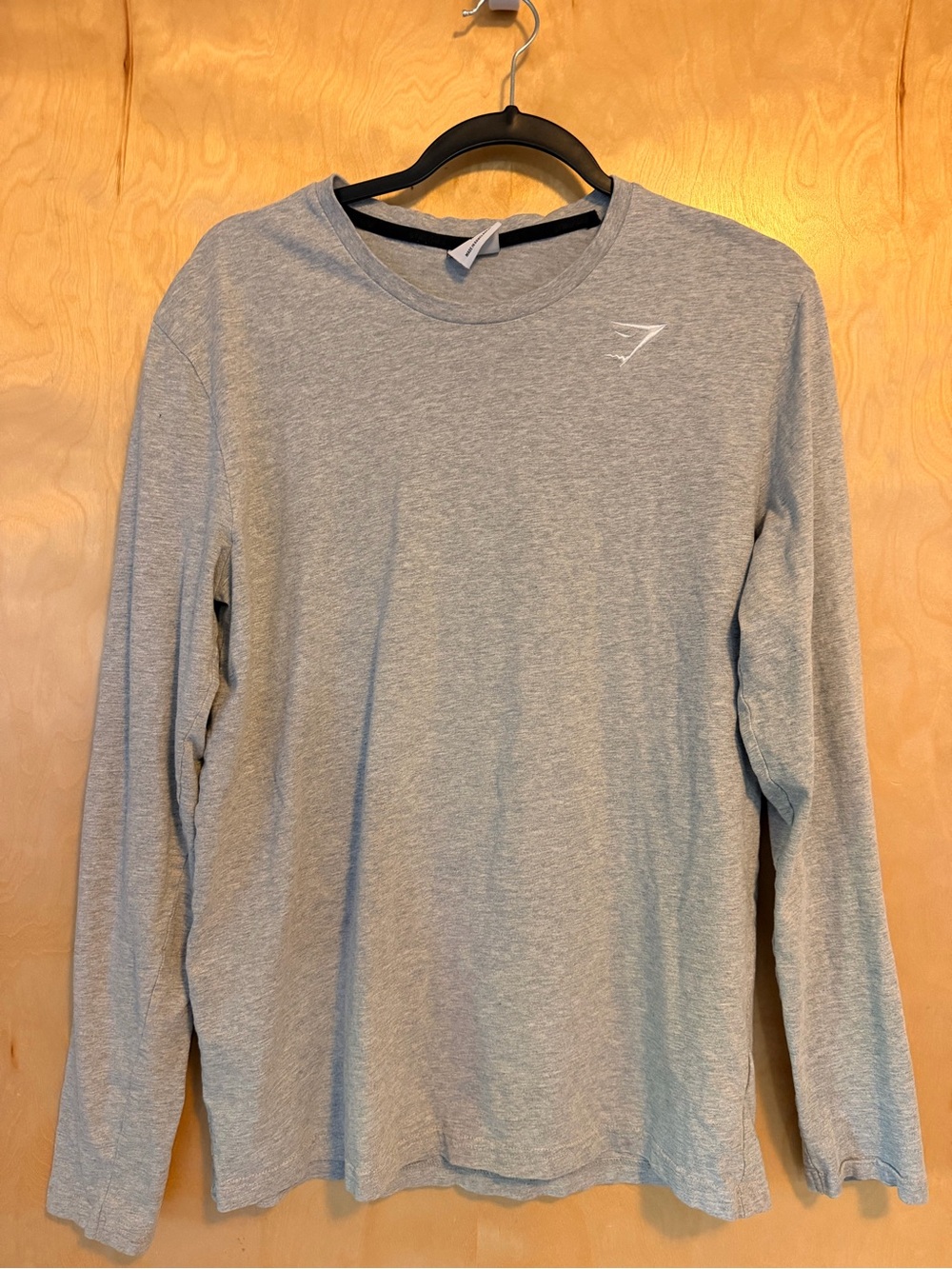 Gymshark Light Grey Men’s Long Sleeve Crew Shirt